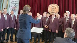 Singen gemeinsam: Sängerbund Seckenheim und Frohsinn Friedrichsfeld.