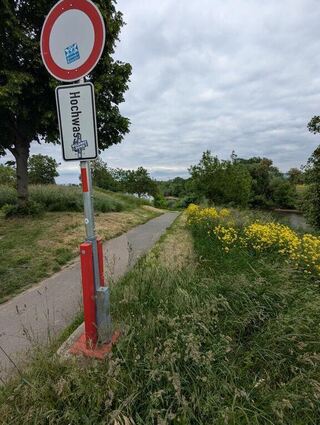 Bei Hochwasser ist der Weg häufig nicht passierbar.