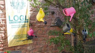 Schmückendes Beiwerk zum Jubiläum des Obst- und Gartenbauvereins.