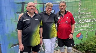 Thorsten Baro, Monika Biereth und Jan Droste (v.l.) waren bei den German Open von PingPongParkinson erfolgreich.