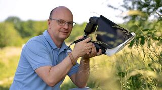 Hält mit seiner Kamera faszinierende Details in der Natur in der Region fest: Hobby-Fotograf Jochen Stern. Das Bild ist mit Selbstauslöser und Stativ entstanden.