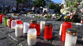 Der Marktplatz eine Woche nach der Tat.