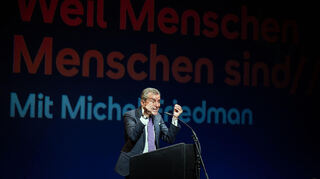 Michel Friedman am 25. Juni 2025 bei der "Mannheimer Rede Spezial" im Rahmen der Internationalen Schillertage im Alten Kino Franklin in Mannheim.