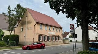 Heddesheim, 25.7.2024: Schild "Tempo 30, Lärmschutz" in der Schaafeckstraße, Höhe Badischer Hof.