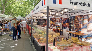 Auf dem Französischen Markt schmolzen Gourmets und auch der Käse dahin...