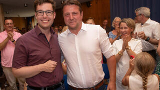 Ab 1. Dezember führen Marius Schmidt (l.) als Erster Stadtrat und Alexander Scholl als Bürgermeister gemeinsam die Lampertheimer Stadtverwaltung.