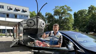 Louis Palmer ist der Erfinder und Projektleiter von „SolarButterfly“. Aktuell tourt er durch den Rhein-Neckar-Kreis.