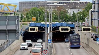 Der Mannheimer Fahrlachtunnel wurde im Juni zwei Wochen lang gewartet.
