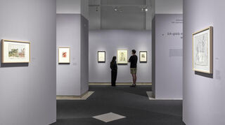 Ausstellungsansicht „Werner Tübke. Metamorphosen“.