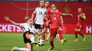 Vorbilder: Laura Freigang (l.) und Spielführerin Giulia Gwinn wollen auch bei der Europameisterschaft sportlich Akzente setzen.