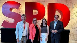 Die Abgeordneten und ihre Ersatzkandidatinnen (v.l.) Stefan Fulst-Blei, Melanie Seidenglanz, Klara Scheffler und Boris Weirauch.