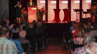 Der Kreisvorsitzende Alexander Manz bei seiner Ansprache.