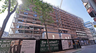 In New 7, dem Vorzeigeprojekt von Diringer & Scheidel in der Mannheimer Kunststraße, entstehen Geschäfte, Büros und Wohnungen.