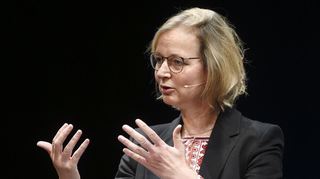 Katja Wolf spricht in Mannheim unter anderem ganz offen über ihre politische Laufbahn.
