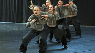 Hier die frisch gekürten Deutschen Meister Neo Dance Company beim Auftritt in Bobstadt bei der Bundesliga im Mai. In dieser Saison begeisterten sie Jury und Publikum mit ihrer Darbietung.