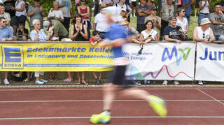 Läufer auf der Laufstrecke.