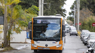 Der Fahrschulbus der RNV war sogar mit griechischer Anzeige in Athen unterwegs.