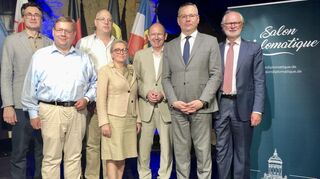 Starke Partner: Generalkonsul von Kroatien Ivan Sablic (v.li.), Claudius Kranz, Honorarkonsul Folker Zöller, Barbara Lange, Christian Specht, stellvertretender Botschafter Pawel Gronow und Helmut Augustin.