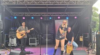 Das Lorena Huber Trio beim Franklin Fest.