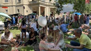 La Piazza - das sommerliche Fest vor der Christuskirche.