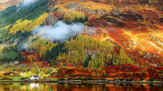 Im Herbst unbedingt nach Schottland: Die Landschaft leuchtet in kräftigen Rot- und Goldtönen, und sogar die kargen Highlands wirken plötzlich lebendig.