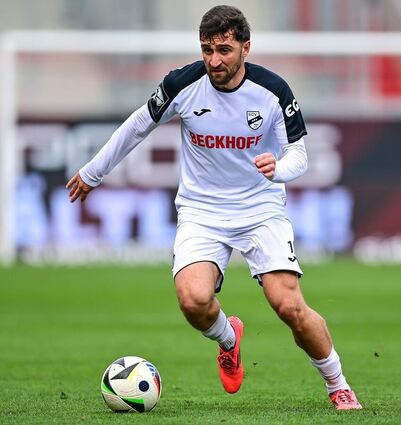 Ein Feingeist auf dem Fußballplatz: Berkan Taz gelangen in der vergangenen Saison 13 Tore und 15 Vorlagen für den SC Verl.