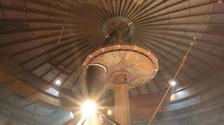 Blick in das Innere des Mannheimer Fernwärmespeichers der MVV.