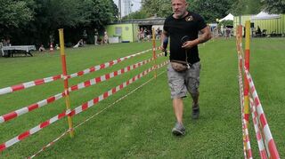 Der 1.Vorstand Heiko Gärtner auf der Sprintstrecke