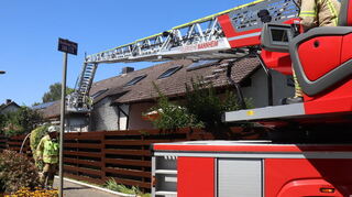 Die Feuerwehr Mannheim im Einsatz im Straßburger Ring.