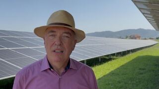 Jürgen Herbert, Investor und Geschäftsführer des Solarparks in Neuzeilsheim.