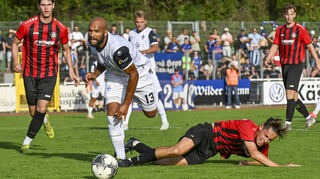 Waldhofs Terrence Boyd war beim 7:1-Sieg in Mosbach gegen die SpVgg. Neckarelz nicht zu halten.