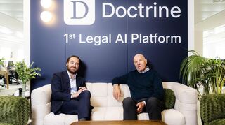 Guillaume Carrère (l.), Chef von Doctrine, gemeinsam mit dem Mannheimer Rechtsanwalt Alfons Schulze-Hagen, der Mitgründer und Geschäftsführer von dejure.org ist.