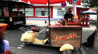 Wer wollte, gönnte sich einen Cocktail aus einem besonderen Fahrzeug.