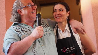 Das Ehepaar Giuseppe und Giuseppina Anzalone: Ohne seine Frau hätte er den beruflichen Weg nicht gehen können.