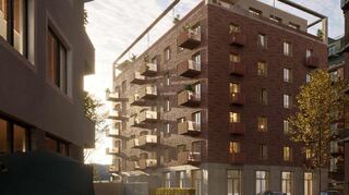 So ähnlich wie in dieser Illustration soll das Dock 27 im Jungbusch am Mannheimer Verbindungskanal im Herbst 2027 aussehen: Der Betonrahmen auf dem Dach wird nicht umgesetzt.