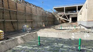 Unter der Straße: die Baustelle Nationaltheater. Die Stadt muss knapp 40 Millionen aufbringen, um einen möglichen Baustopp abzuwenden.