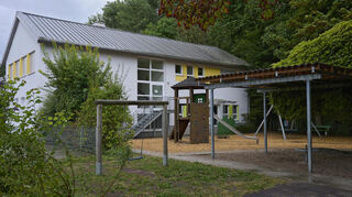 Keine spielenden Kinder: Die Kita im Lampertheimer Stadtteil Rosengarten ist seit Dienstag geschlossen.