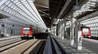 Züge zwischen Mannheim und Saarbrücken passieren auch den Bahnhof Ludwigshafen-Mitte.