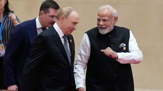 Kremlchef Wladimir Putin spricht sich für eine neue Weltordnung aus beim Gipfel der Shanghaier Organisation für Zusammenarbeit.