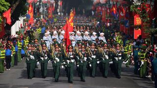 Es war die größte Militärparade in Vietnam seit Jahrzehnten.
