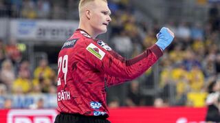 Torwart David Späth war bester Löwe.