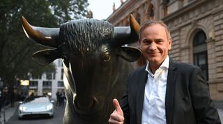 Porsche-Chef Oliver Blume beim Börsengang in Frankfurt im September 2022.