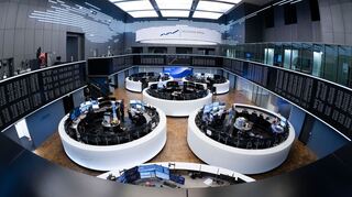Handelssaal der Frankfurter Börse: In den Dax schafft es nur die erste Reihe der deutschen Börsenkonzerne