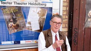 Intendant und Schauspieler Wolfgang Graczol am Heidelberger Taeter-Theater.