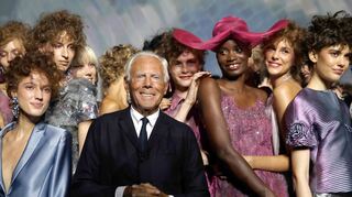 Einen Hochschulabschluss oder eine andere fertige Ausbildung hatte Armani in seinem Metier nicht - trotzdem war seine Mode gefragt. (Archivbild)