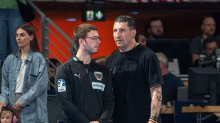 Enge Vertraute: Jaron Siewert (l.) und Stefan Kretzschmar. (Archivbild)
