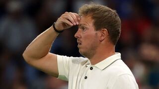 Bundestrainer Julian Nagelsmann präsentiert sich fassungslos.