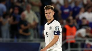 Die Miene sagt alles: Kapitän Joshua Kimmich nach dem Schlusspfiff.