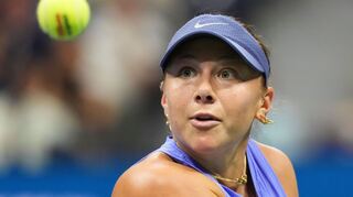Voller Fokus auf den Ball: Amanda Anisimova gewann ein packendes Halbfinale gegen Naomi Osaka.