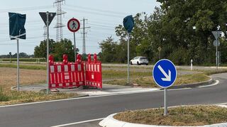 Die Bauarbeiten für den neuen Radweg zwischen Heddesheim-Muckensturm und Viernheim sind nun abgeschlossen. Das Bild stammt aus dem August.